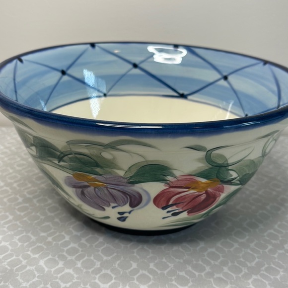 Gail Pittman Annabella Pattern Serving Bowl | Blue - Picture 4 of 8